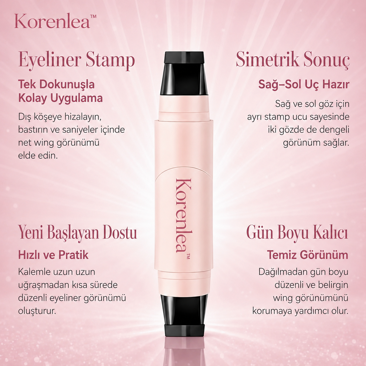 KorenleaStamp™ Kolay ve Hızlı Eyeliner Stamp