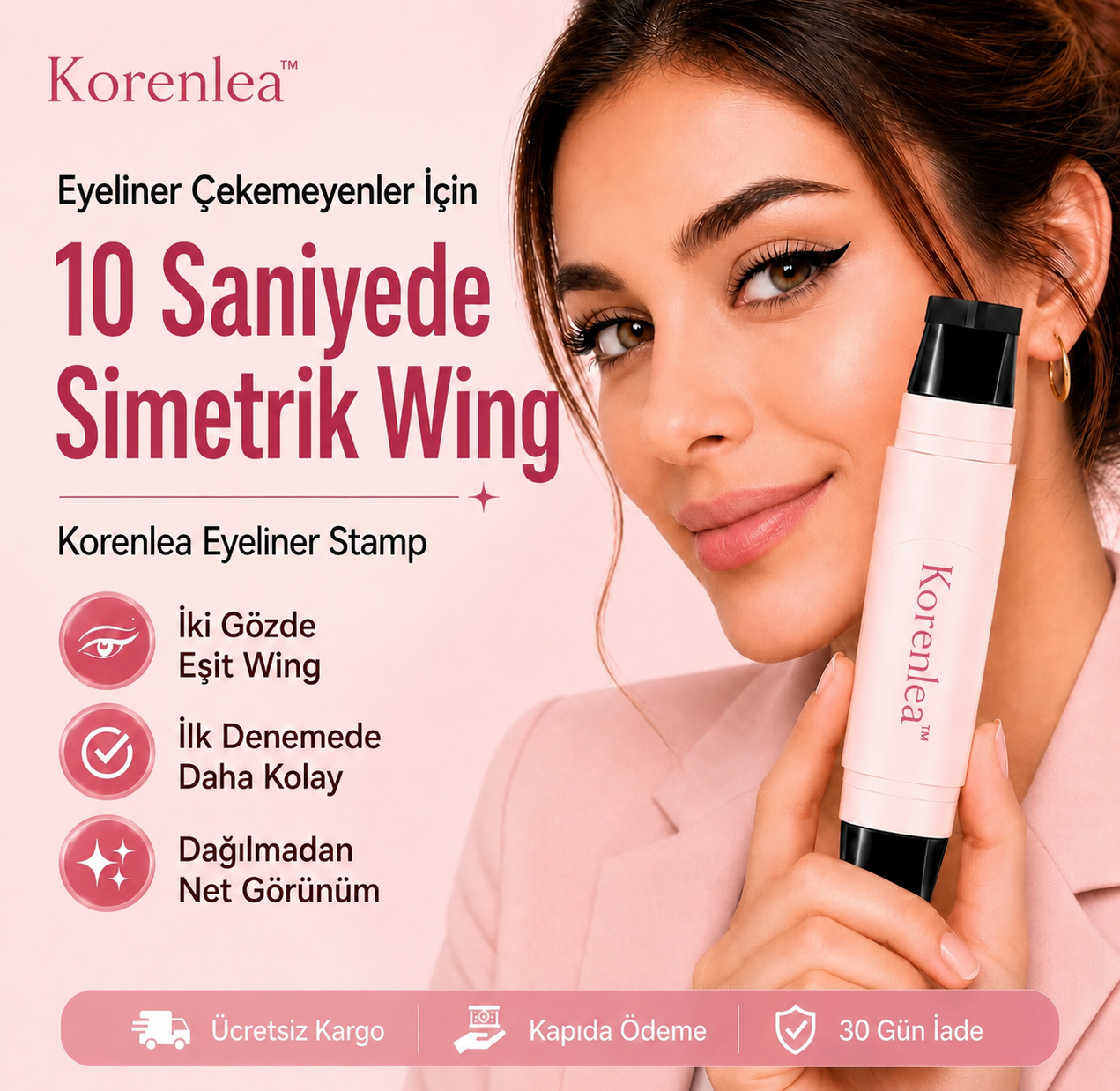 KorenleaStamp™ Kolay ve Hızlı Eyeliner Stamp