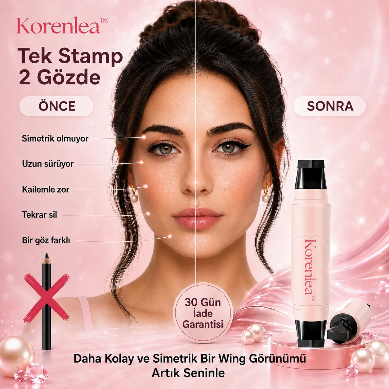 KorenleaStamp™ Kolay ve Hızlı Eyeliner Stamp