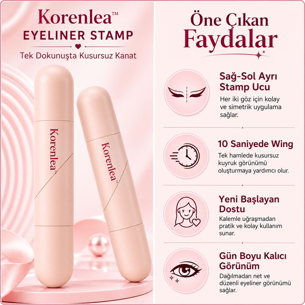 KorenleaStamp™ Kolay ve Hızlı Eyeliner Stamp