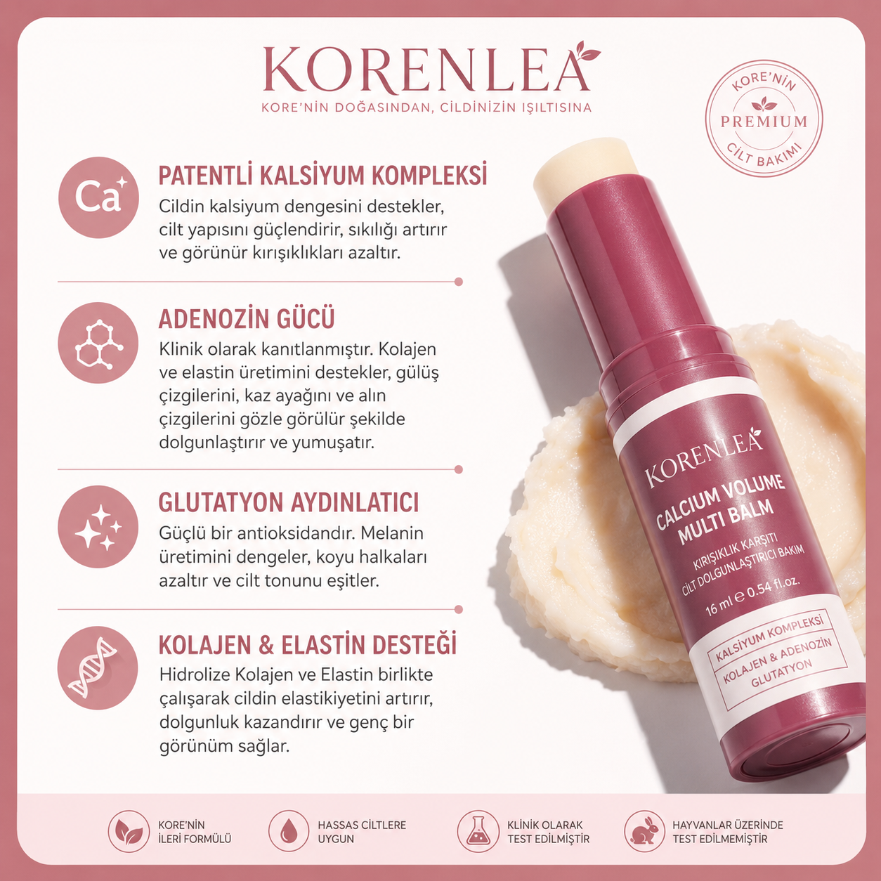 Korenlea ™ Glutatyon Hücre Yenileyici Multi Balm (9ml)