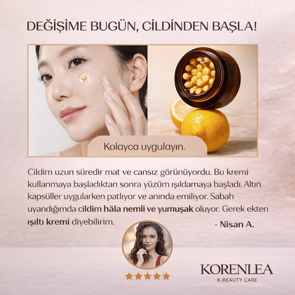 Korenlea ™ Aydınlatıcı Anti Aging Altın Capsule Cream