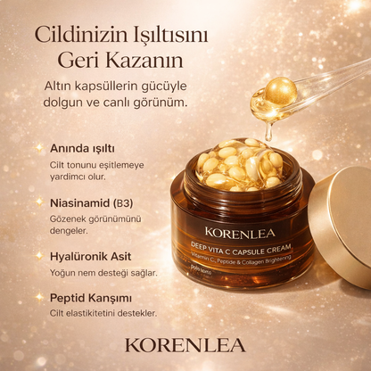 Korenlea ™ Aydınlatıcı Anti Aging Altın Capsule Cream