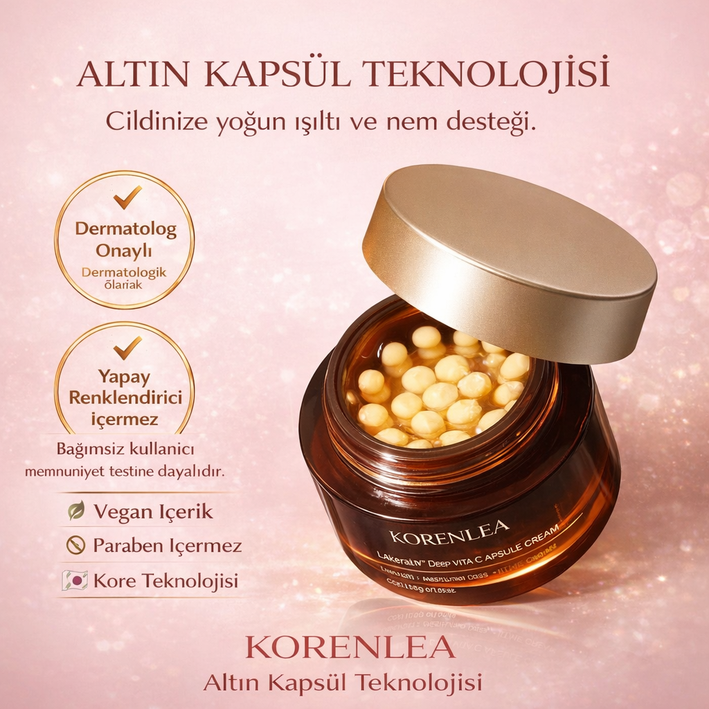 Korenlea ™ Aydınlatıcı Anti Aging Altın Capsule Cream