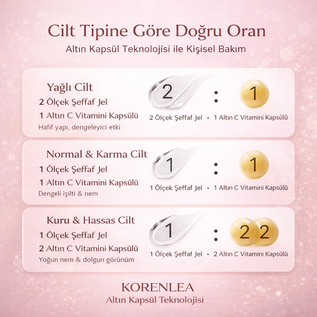 Korenlea ™ Aydınlatıcı Anti Aging Altın Capsule Cream